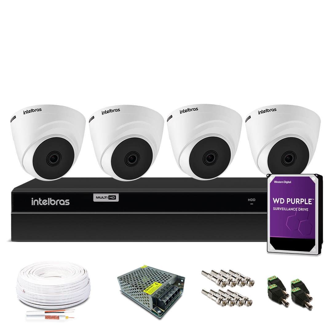 Kit 4 câmeras